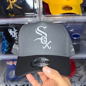 New Era Gray and Black SOX hat